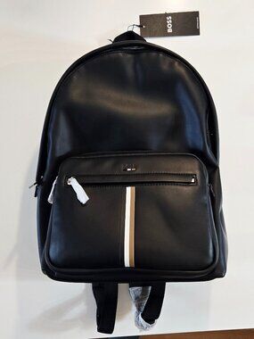 HUGO BOSS Signature-Stripe Backpack